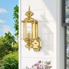 Livex Lighting Outdoor Basics 1 - Light Wall Light in  Polished Brass - 3 of 4