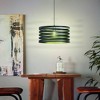 EGLO Cremella Pendant with Spiral Shade Black Finish: Contemporary Dining Room Ceiling Light, ETL Listed - 2 of 4