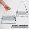 Generic Evening Shiny Hobo Purse Sparkly Silver Purse Satchel Metallic Tote Handbag Clutch Shoulder Bag - 2 of 4