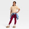 Girls' Short Sleeve Oversized 'Teddy Bear' Graphic T-Shirt- Cat & Jack™ Beige - 4 of 4