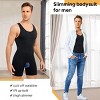 NEBILITY Mens Sleeveless Full Body Shaper Underwear Slimming Compression Bodysuit Shapewear Tummy Control Fajas Para Hombres - 2 of 4
