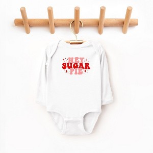 The Juniper Shop Hey Sugar Pie Stars Baby Long Sleeve Bodysuit - 1 of 3