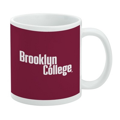 Brooklyn College Bulldogs Logo Ceramic Coffee Mug Novelty Gift Mugs for Coffee Tea and Hot Drinks 11oz White
