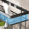 Over The Toilet Storage Shelf,  3 Tier Bathroom Organizers and Storage, Metal Punch-Free Over Toilet Shelf Organizer, No Drilling Storage Shelf - 3 of 4