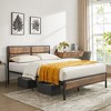 VECELO Bed Frame with Wooden Headboard, Heavy-Duty Platform Bed - 2 of 4