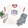 Simply Sage Market Women's 1776 Stars Lightning Bolt Short Sleeve Ringer Tee - 2 of 3
