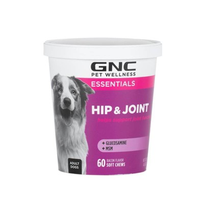 GNC Essential Hip & Joint Dog Soft Chews - 60ct