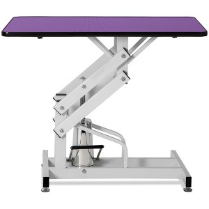 YOOCOZZ 42.5'' Hydraulic Pet Grooming Table, with leash and adjustment screws, Z-lift base - 1 of 4
