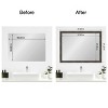 Amanti Art Mirror Makeover Bathroom Mirror Frame Border Kit - Fully Assembled Peel and Stick Frame - Mirror NOT Included - Bark Rustic Char Trim - 4 of 4