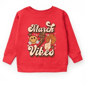The Juniper Shop March Vibes Basketball Cheetah Youth Sweatshirt - 1 of 4