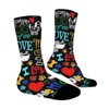 I Love My Dog Women Printed Crew Socks Funny Funky Socks Soft Polyester Novelty Gifts for Artists Men - 3 of 4