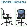FDW Big and Tall Ergonomic Office Chair 500lb Executive Desk Chair with Adjustable Lumbar Support Mesh Back and 360-Degree Swivel - 2 of 4