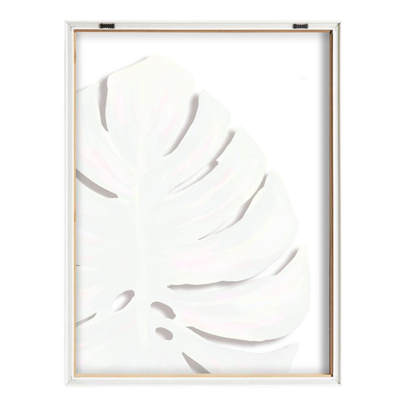18&#34; x 24&#34; Blake Monstera Framed Printed Glass by Jessi Raulet of Ettavee Natural - Kate &#38; Laurel All Things Decor, 5 of 8