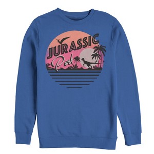 Men's Jurassic Park Retro Postcard Sweatshirt - 1 of 3