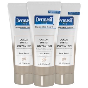 Dermasil Body Lotion, Cocoa Butter, 3-Pack – Non-Greasy, Fast-Absorbing, Sweet Scent, Cruelty-Free, 8 Oz Ea - 1 of 4