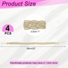 Unique Bargains Braided Polyester Elegant Design Durable Curtain Tiebacks Dark Beige 4 Pcs - 2 of 4