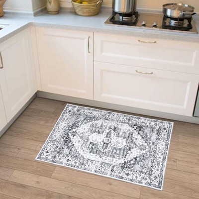 Washable Area Rug - Large Rugs for Living Room, Stain Resistant Carpet, Vintage Rugs for Bedroom, Non Slip Backing, Home Decor Floor Decoration Mat