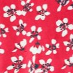 vivid red floral