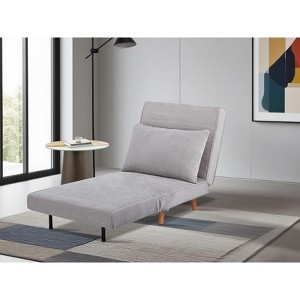 Racxily 3-in-1 Sofa Bed, Upholstered Convertible Sleeper Accent Chair - 1 of 4