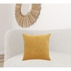 20" X 20" Purple 100% Cotton Zippered Pillow - 2 of 4