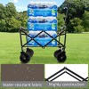 Minimeetall Multi-use Bag,Collapsible Foldable Wagon Cart Beach Wagon Heavy Duty Utility Cart Utility Wagon Grocery Cart 3pcs plastic Liner bag /Cover - 2 of 4