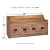 Garrettville Storage Bench Brown - Signature Design by Ashley: Solid Wood, Entryway, Ottoman, End-of-Bed - 4 of 4