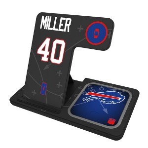 NFL Buffalo Bills Players Game Tactic 15-Watt 3 in 1 Charging Station - 1 of 4