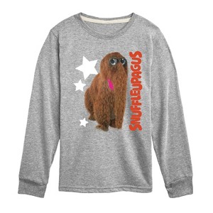 Boys' - Sesame Street - Snuffleupagus Photo -Toddler and Youth Long Sleeve T-Shirt Long Sleeve Graphic T-Shirt - 1 of 3