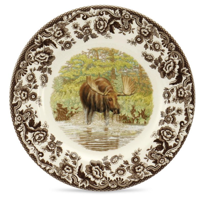 Spode Woodland 8” Dinner Plate, Perfect For Thanksgiving And Other Special Occasions, Made In England, Animal Motifs, 1 of 5