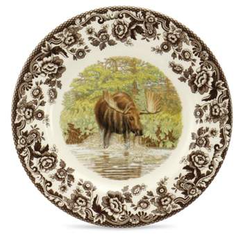 Spode Woodland 8” Dinner Plate, Perfect For Thanksgiving And Other Special Occasions, Made In England, Animal Motifs