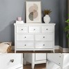 NicBex Farmhouse Drawer Dresser,Modern Tall/Double Dressers with Round Handles,Chest of Drawers for Bedroom,Living Room,Dining Room,Hallway - 4 of 4