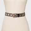 Women's Oversize Grommet Jelly Belt - Wild Fable™ Black - 2 of 2