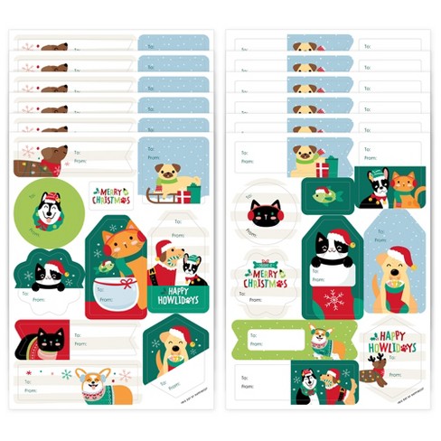 Holiday Gift Tags Sticker Sheet