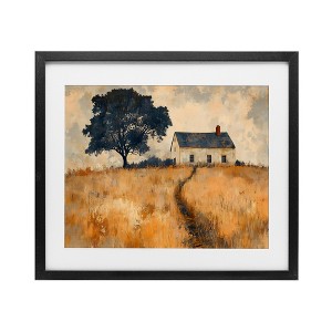 Stupell Industries Impressionist House on Hilltop Framed Print Under Glass - 1 of 4