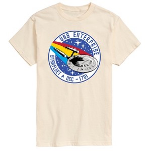 Men's - Star Trek - Enterprise Mission Patch Short Sleeve Graphic T-Shirt - 1 of 4