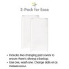 BreathableBaby Waterproof Cover, For 32" x 16" Changing Pad (2-Pack) - 3 of 4