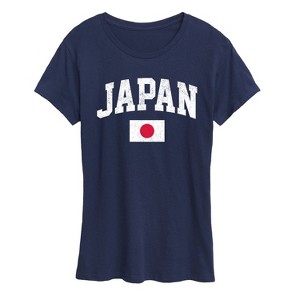 Women's - Instant Message - Japanese Flag Short Sleeve Graphic T-Shirt - 1 of 4
