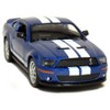 KiNSMART 2007 Ford Shelby GT500 Blue with Racing Stripes 1:38 Scale 5 Inch Die Cast Metal Model Toy Muscle Car - 4 of 4