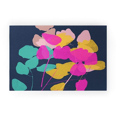Garima Dhawan golden rain 5 30" x 20" Welcome Mat - Society6