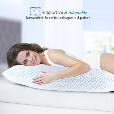 Adjustable Gel-Infused Memory Foam Cooling Body Pillow