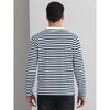 Lars Amadeus Men's Basic Crew Neck Long Sleeves Pullover Striped T-Shirt - 3 of 4