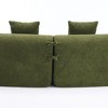 VASIP 4-Seater Sleeper Sofa with Pillows - Green Chenille Fabric Sectional Couch, 30D High Density Sponge (60 Hardness) for Living Room - 4 of 4