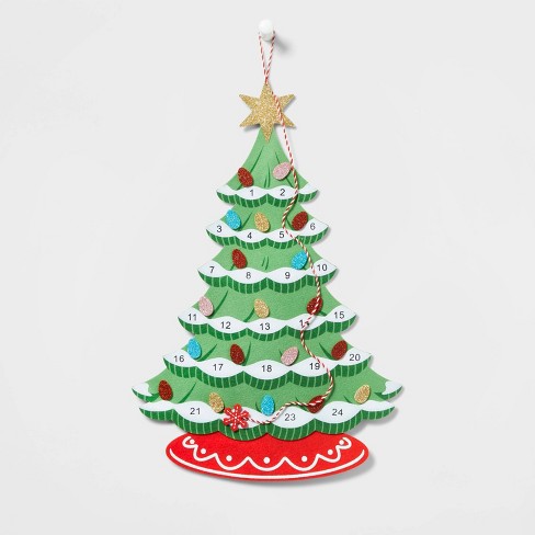 Felt Christmas Tree Hanging Advent Calendar Wondershop Target