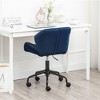 CAVINAS Eldon Diamond Tufted Adjustable Swivel Office Chair, Velvet Swivel Office Chair, Home Office Desk Chairs, Adjustable Swivel Task Chair - 4 of 4