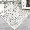 Distressed Boho Washable Indoor Soft Low Pile Non-Shedding Vintage Aesthetic Anti-Slip Rug, Nursery - 4 of 4