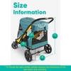 Itopfox Easy Fold Dual Entry Pet Stroller for Large & Medium Dogs with One-Foot Brake, All Terrain Wagon Cart with Air Mesh, Ideal for Senior Pets - 2 of 4