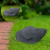 Gardenised Decorative Outdoor Weather-Resistant Artistic Artificial Faux Stone Rock, Garden Patio Granite Grey Fiberglass Stone - 2 of 4