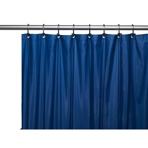 Carnation Home Fashions Premium 4 Gauge Vinyl Shower Curtain Liner with Weighted Magnets and Metal Grommets - 72x72" - 1 of 4