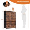 Kumasinova Dresser for Bedroom,Tall Chest of Drawers with Metal Frame and Wood Top,Storage Tower for Kid Room,Closet,Entryway,Nursery - 3 of 4