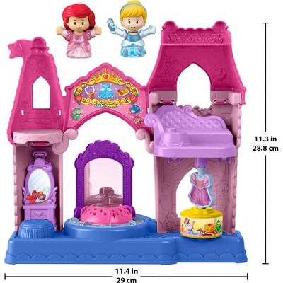 Детские куклы Little People Fisher-Price Little People DISNEY Princess Shimmer & Glow Dress Shop Toddler Playset & 2 Figures — фото 6